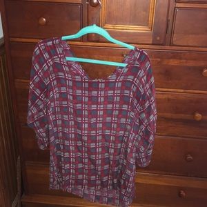 Silence + Noise silk top size large